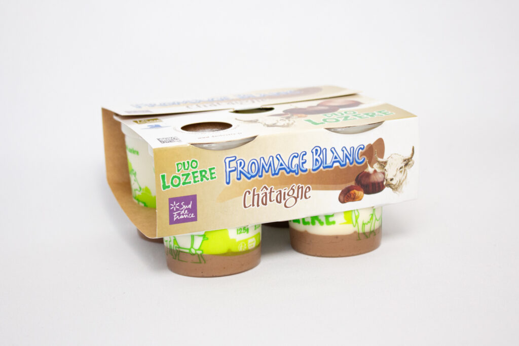 Duo Lozère - Fromage Blanc sur lit de châtaigne